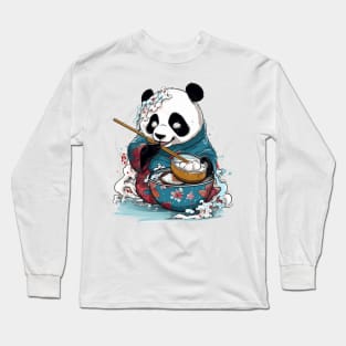 Ramen Panda Long Sleeve T-Shirt